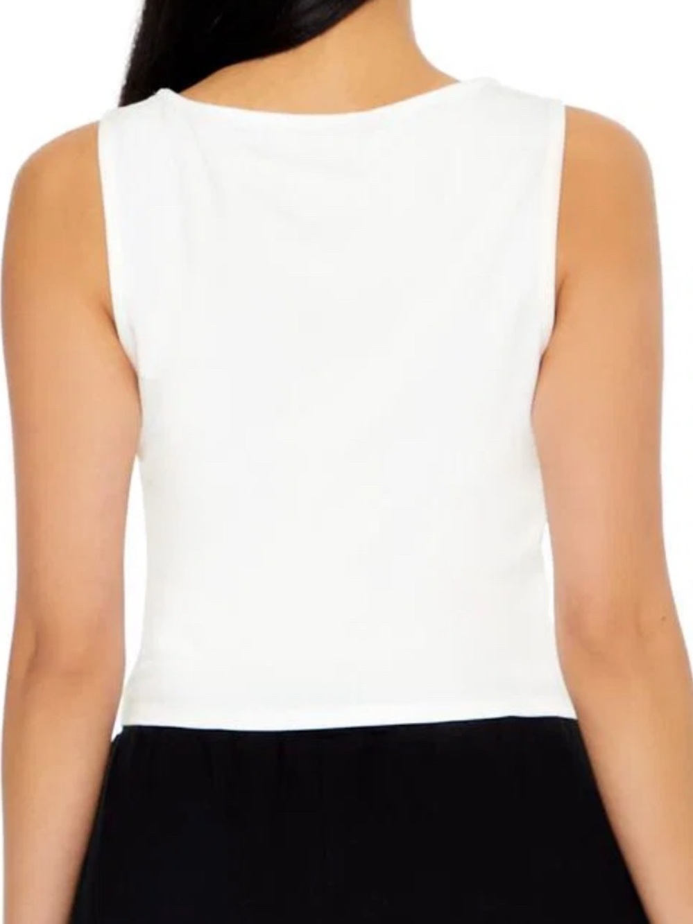 White Rhinestone 'Lucky Star' Tank - Picture 3 of 9